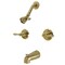 Kingston Brass KB247AL Two-Handle Tub and Shower Faucet, Brushed Brass KB247AL - alternate 1